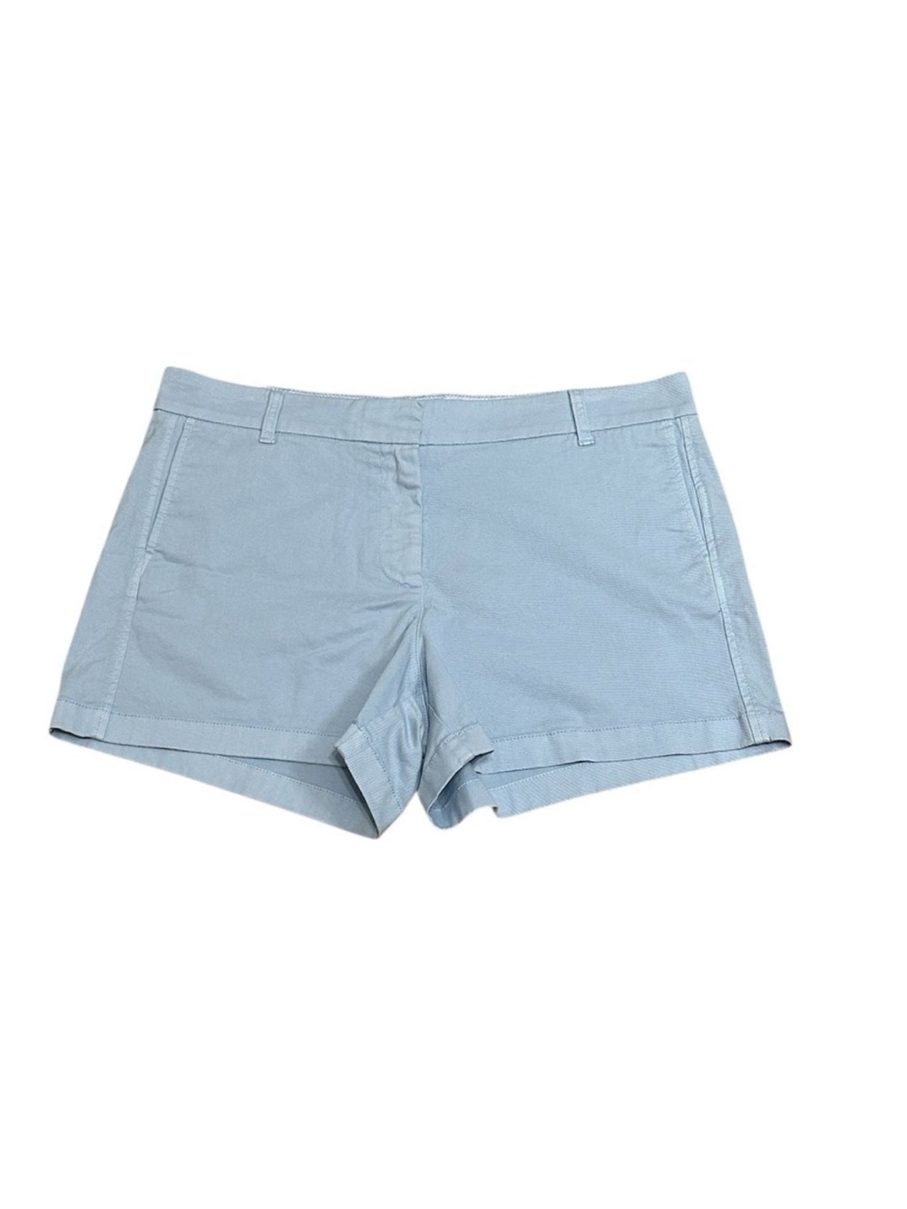 J Crew 4” Stretch Chino Shorts NEW Light Blue Size 14 Style H5806